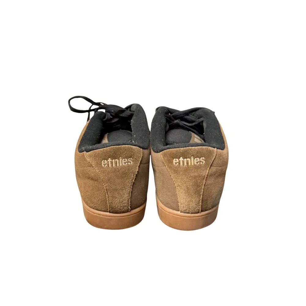 Etnies Men's Kingpin Brown Suede Low Top Skate Shoes Size 14